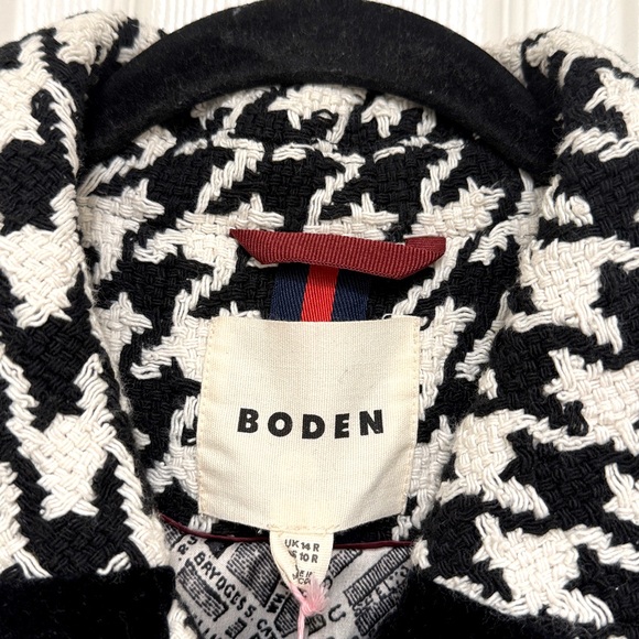 NWT Boden Edinburgh Swing Coat in Black Dogstooth - Picture 10 of 13